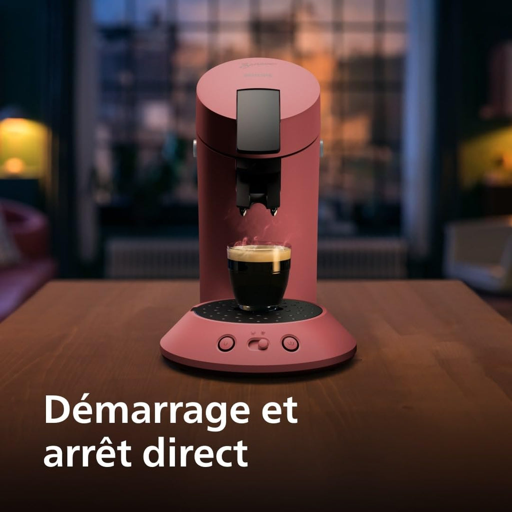 Senseo Original Plus – Machine à Café à Dosettes Rouge Tendre | CSA210/35