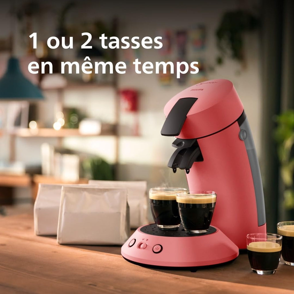 Senseo Original Plus – Machine à Café à Dosettes Rouge Tendre | CSA210/35