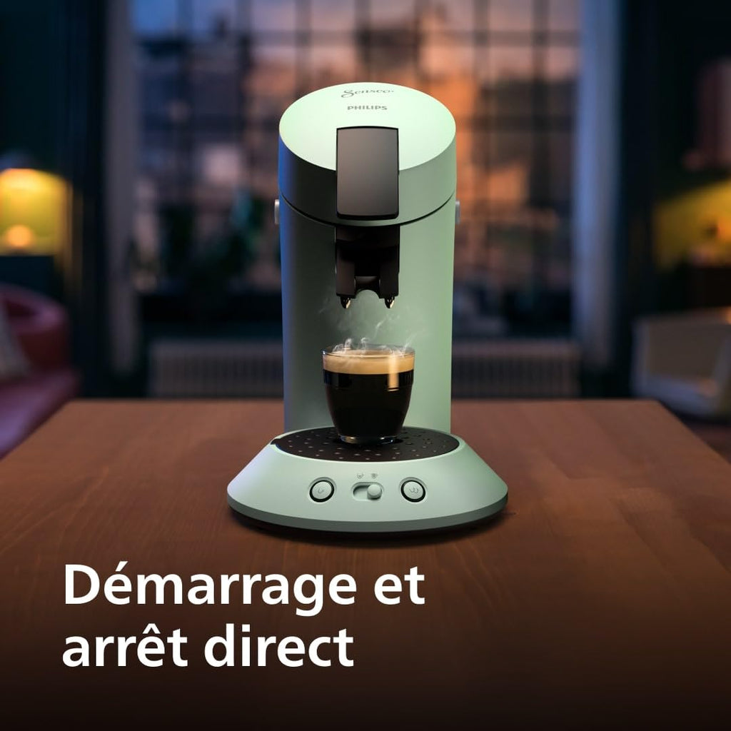 Senseo Original Plus – Machine à Café à Dosettes Vert Désert | CSA210/80