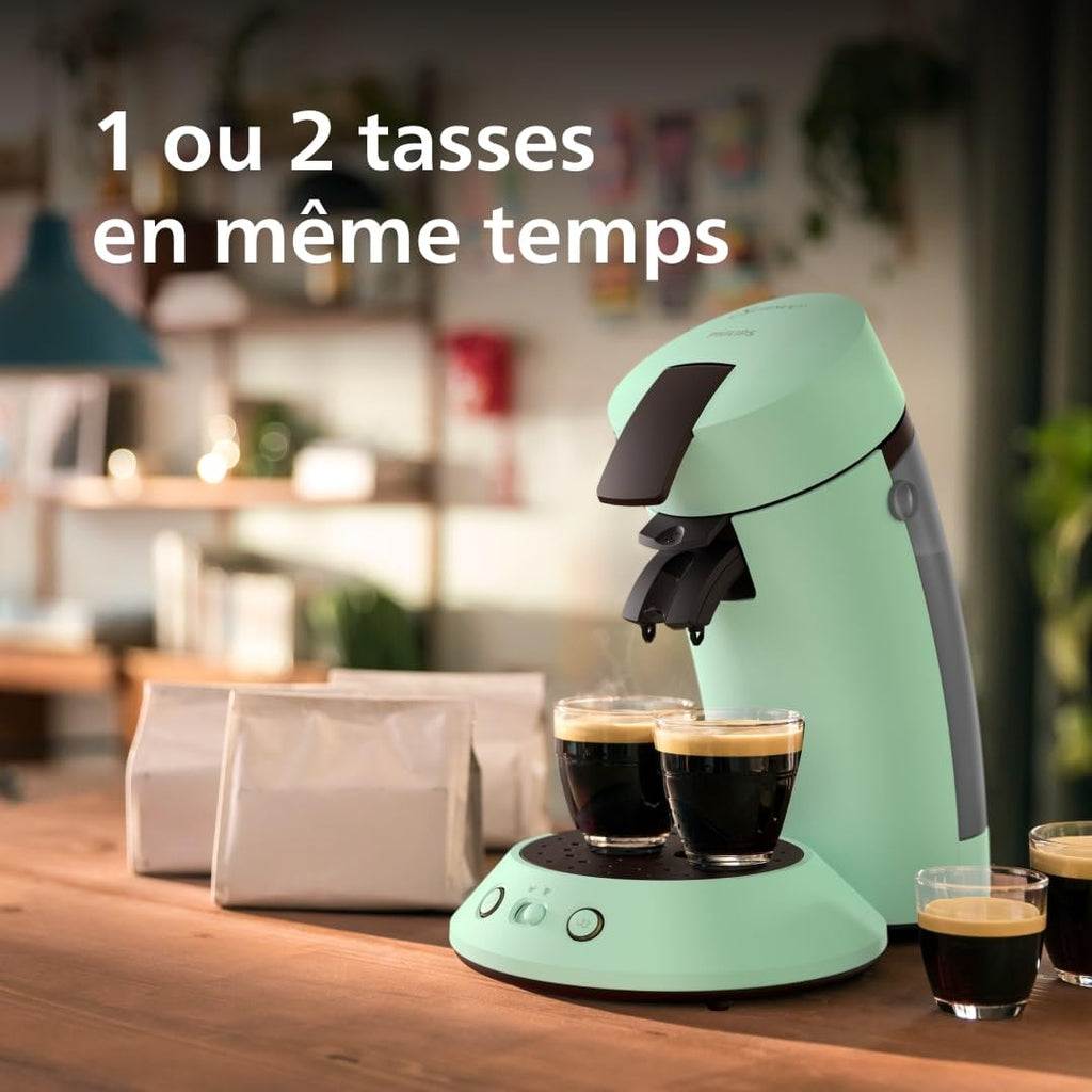 Senseo Original Plus – Machine à Café à Dosettes Vert Désert | CSA210/80
