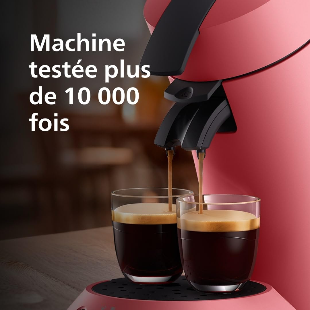Senseo Original Plus – Machine à Café à Dosettes Rouge Tendre | CSA210/35