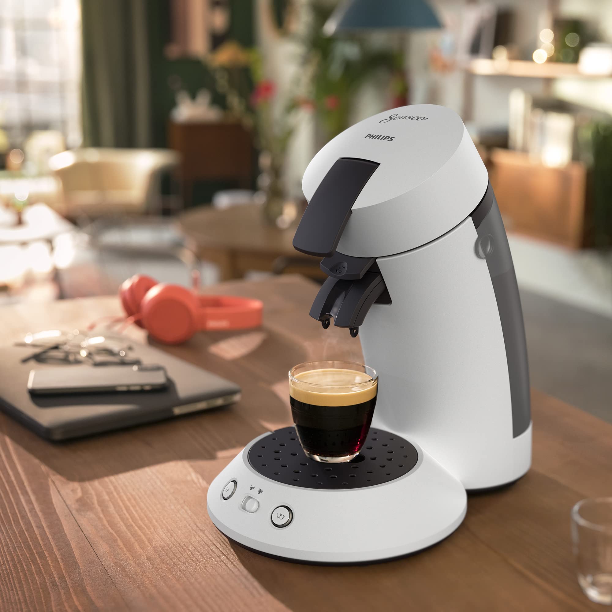 Senseo Original Plus – Machine à Café à Dosettes Blanc | CSA210/10