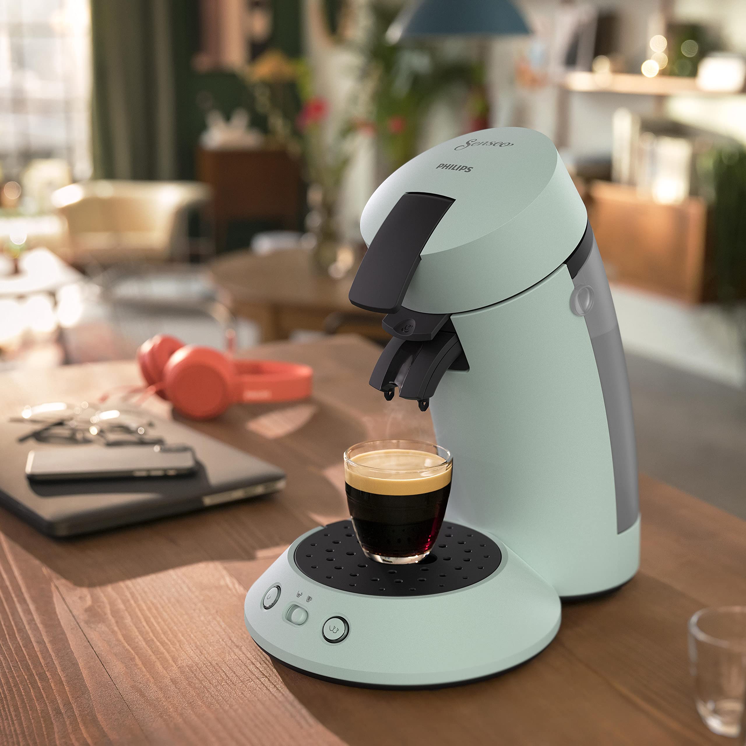 Senseo Original Plus – Machine à Café à Dosettes Menthe Pâle | CSA210/21