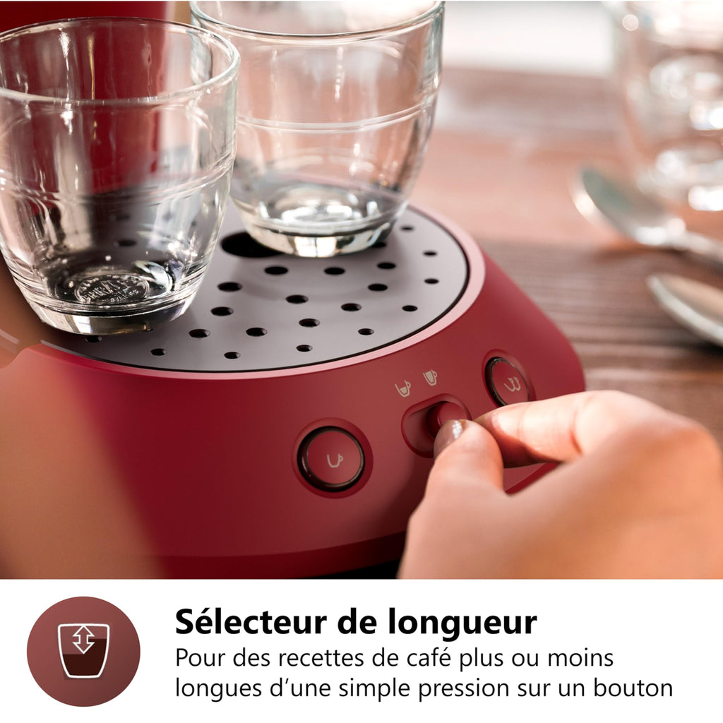 Senseo Original Plus – Machine à Café à Dosettes Rouge | CSA210/91